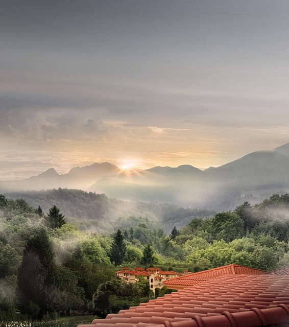 garden, house, villa